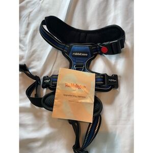 rabbitgoo No Pull Dog‎ Harness Adjustable Reflective Control Handle Medium Blue